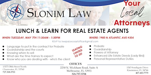 LUNCH & LEARN FOR REAL ESTATE primary image