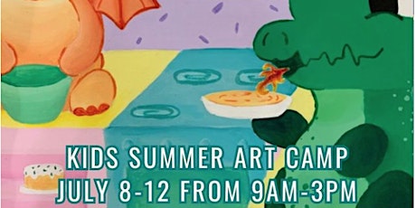 Kids Summer Art Camp: Dragons Baking Sweets Theme