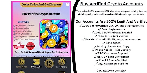 Immagine principale di Best Sites to Buy Verified Crypto Account 