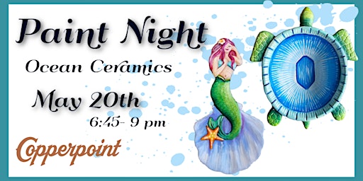Imagem principal do evento Ocean Ceramics Paint Night