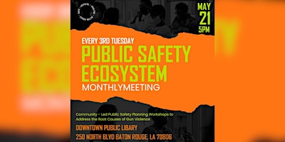 Imagen principal de May Public Safety Ecosystem Meeting