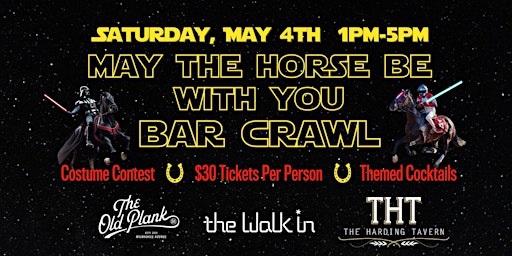 Imagem principal do evento May The Horse Be With You Bar Crawl in Logan Square