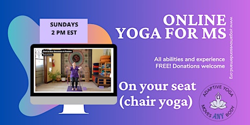 Image principale de Online Yoga for MS - On your Seat (chair yoga)