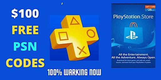 Free PS4 Codes PSN Gift Card Codes PSN Code Giveaway Live PS Plus Free Free PSN Gift Card primary image