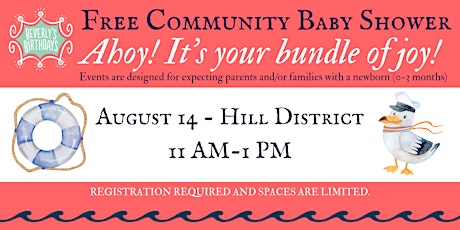 Free Community Baby Shower - Hill District  primärbild