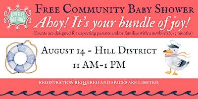 Imagem principal do evento Free Community Baby Shower - Hill District