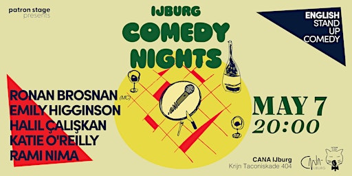 Ijburg Comedy Nights- English Stand up Comedy - Cana Ijburg - 7 May primary image