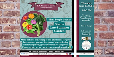 Plant People Group: Start a Late-Summer Garden primary image