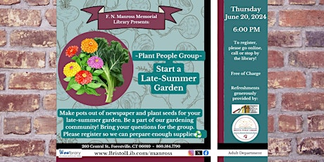 Plant People Group: Start a Late-Summer Garden