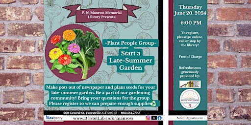 Hauptbild für Plant People Group: Start a Late-Summer Garden