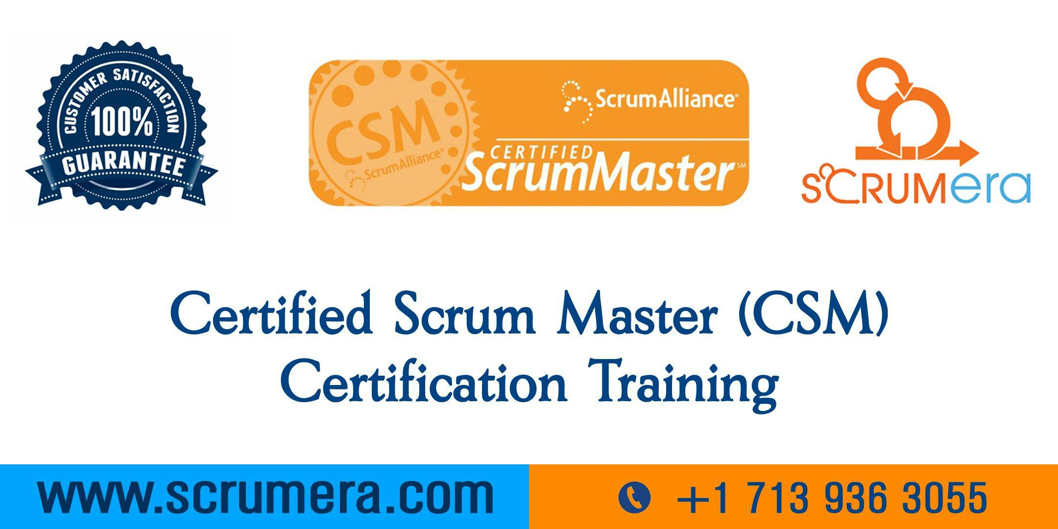 Scrum Master Certification | CSM Training | CSM Certification Workshop | Certified Scrum Master (CSM) Training in Denver, CO | ScrumERA