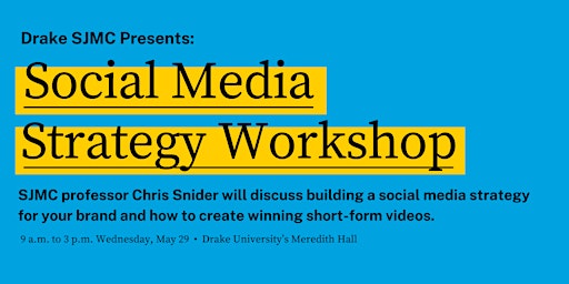 Hauptbild für Social Media Strategy Workshop