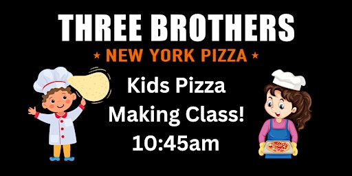 Imagem principal do evento Kids Pizza Making Class! 10:45am TIME SLOT