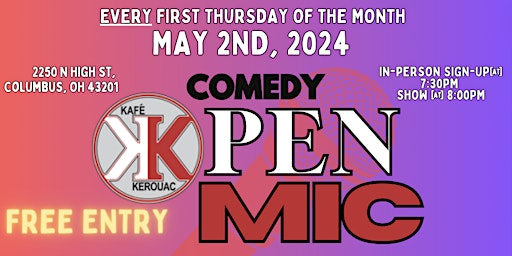 Kafe Kerouac Comedy Open Mic primary image