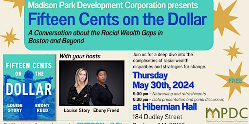 Imagem principal do evento Fifteen Cents on the Dollar - A Conversation about Racial Wealth Gaps