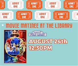 Movie Matinee: Sonic the Hedgehog 2 (Rated PG)