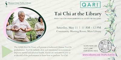 Imagen principal de Tai Chi Performance & Class w/ QARI