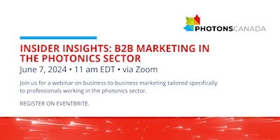 Primaire afbeelding van Insider Insights: B2B marketing in the photonics sector