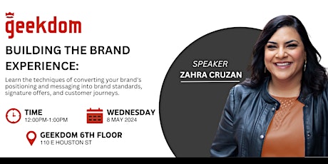 Building the Brand Experience with Zahra Cruzan