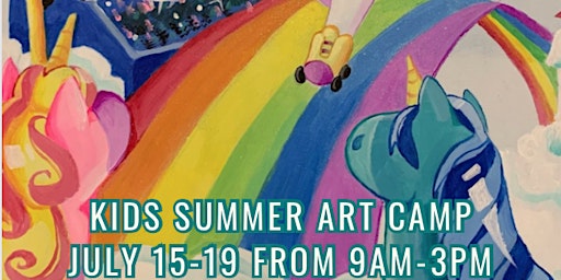 Imagen principal de Kids Summer Art Camp:Unicorns that Roller Skate Theme