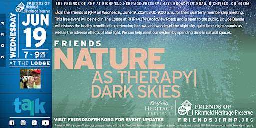 Walk Ups Welcome! Friends Quarterly Membership Meeting- Dark Skies primary image