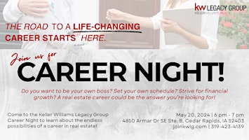KWLG Career Night - May 20, 2024! primary image