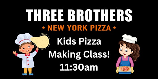 Imagem principal do evento Kids Pizza Making Class! 11:30am TIME SLOT