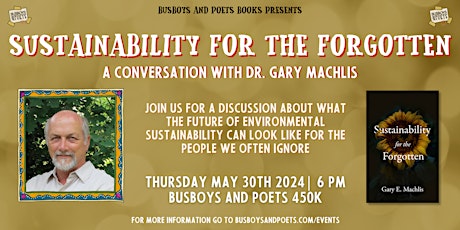 SUSTAINABILITY FOR THE FORGOTTEN | A Busboys and Poets Books Presentation