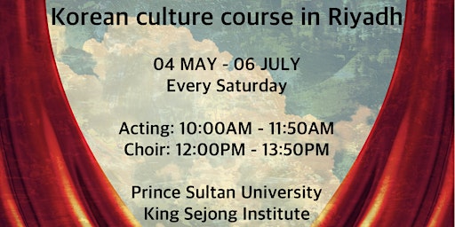 Imagem principal do evento Korean Culture Course (Acting & Choir) - 10 week in Riyadh