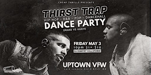 Primaire afbeelding van THIRST TRAP :: DANCE PARTY :: HIP-HOP - R&B - POP - DANCEHALL