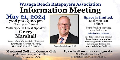 Wasaga Beach Ratepayers Association Information Meeting primary image