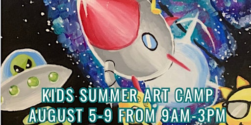 Primaire afbeelding van Kids Summer Art Camp: Emojis in Outer Space Theme