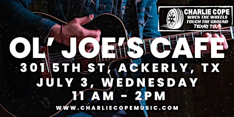 Charlie Cope Live & Acoustic @ Ol' Joe's Cafe