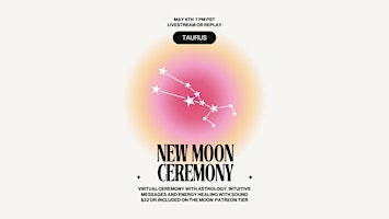 Image principale de New Moon in Taurus Ceremony