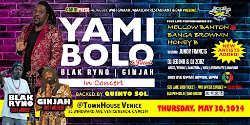 Imagem principal do evento Yami Bolo & Friends in Concert