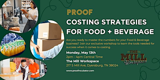 Costing Strategies for Food + Beverage primary image