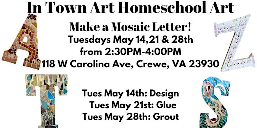 Primaire afbeelding van Homeschool Art - Make a Mosaic (3-Part)!