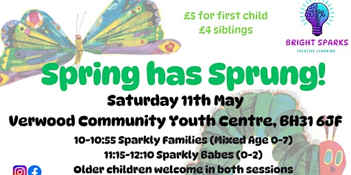 Imagem principal do evento Spring has Sprung!  Sparkly Families (Mixed age session)