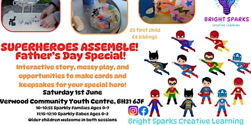 Hauptbild für Superheroes Assemble! Sparkly Families Age 0-7