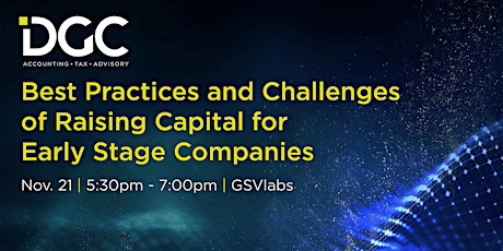 Best Practices and Challenges of Raising Capital for Early Stage Companies primary image