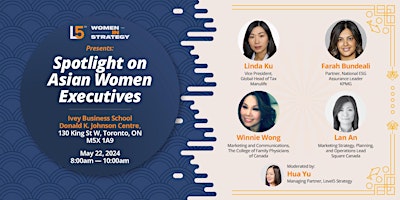 Primaire afbeelding van L5 Asian Heritage Month Special Event: Spotlight on Asian Women Executives