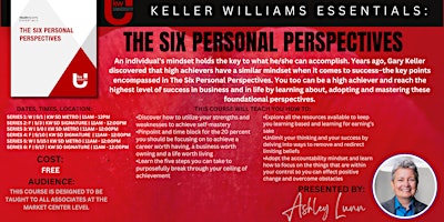 Imagem principal do evento Six Personal Perspectives Series