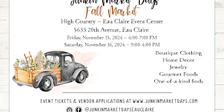 Junkin' Market Days Fall Event (Vendors)