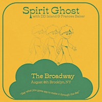 Imagem principal do evento Spirit Ghost w/ DD Island + Frances Baker