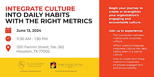 Hauptbild für Integrate Culture into Daily Habits with the Right Metrics