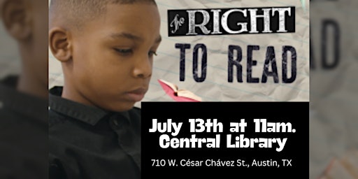 Hauptbild für FREE Community Screening of "The Right to Read" Film