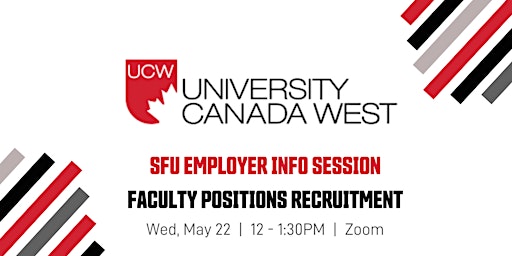 Imagem principal do evento University Canada West Employer Info Session