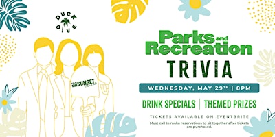 Primaire afbeelding van Parks and Recreation Trivia at The Duck Dive