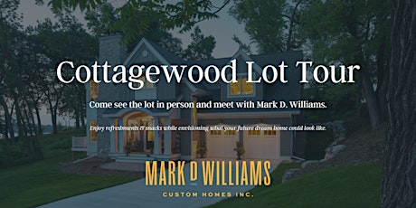 Cottagewood Lot Tour - rare build opportunity!