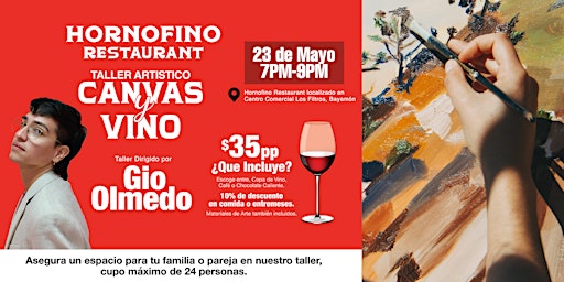 Canvas y Vino en Hornofino Restaurant primary image